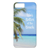 Het leven is beter op het strand Case-Mate iPhone case (Achterkant)