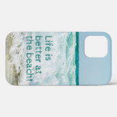 Het leven is beter op het strand Case-Mate iPhone case (Achterkant (horizontaal))