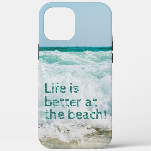 Het leven is beter op het strand Case-Mate iPhone case (Achterkant)