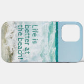 Het leven is beter op het strand Case-Mate iPhone case (Achterkant (horizontaal))