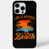 Het leven is beter op het strand Case-Mate iPhone case (Achterkant)