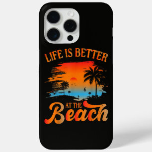 Het leven is beter op het strand iPhone 15 pro max hoesje