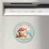 Het leven is beter op het strand Coastal Aesthetic Magneet (Insitu (Vaatwasser))