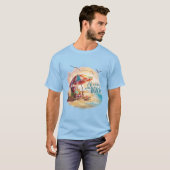 Het leven is beter op het strand Coastal Aesthetic T-shirt (Voorkant volledig)