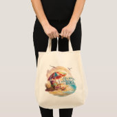 Het leven is beter op het strand Coastal Aesthetic Tote Bag (Voorkant (product))