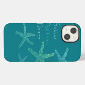 Het leven is beter op het strand iPhone hoesje (Achterkant horizontaal)