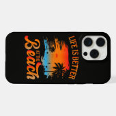 Het leven is beter op het strand iPhone hoesje (Achterkant horizontaal)