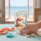 Het Leven is Beter op het Strand Kust Esthetiek Blikvorm Glas