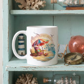 Het Leven is Beter op het Strand Kust Esthetiek Koffiemok