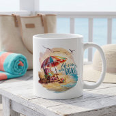 Het Leven is Beter op het Strand Kust Esthetiek Koffiemok