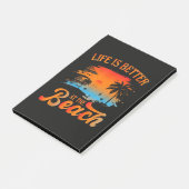 Het leven is beter op het strand post-it® notes (Schuin)