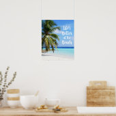 Het leven is beter op het strand poster (Keuken)