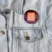 Het leven is beter op het strand ronde button 5,7 cm (In situ)