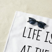 Het leven is beter op het strand schattige cactus  strandlaken (In situ)