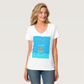 het leven is beter op het strand t-shirt (Voorkant volledig)