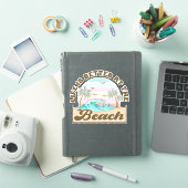 Het leven is beter op het strand Tropical Summer Sticker (iPad Cover)