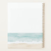 Het leven is beter op het strand Zeester Flamingo Planner (Achterkant)