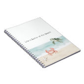 Het leven is beter op het strand Zeester Zeeschild Notitieboek (Rechterzijde)