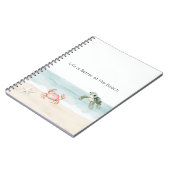 Het leven is beter op het strand Zeester Zeeschild Notitieboek (Linkerzijde)