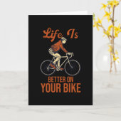 Het leven is beter op je bijenkringing kaart (Gele Bloem)