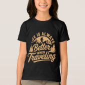 Het leven is beter op reis.png Tri-Blend shirt (Voorkant)