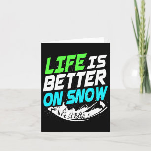 Het leven is beter op snowboard kaart