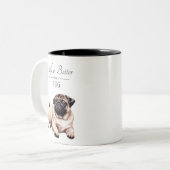 Het leven is beter putje tweekleurige koffiemok (Voorkant links)