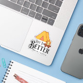 Het leven is beter rond een kampvuur sticker (Laptop met iPhone)