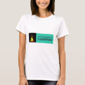 Het leven is beter rond het kampvuur Camping & Hik T-shirt (Voorkant)