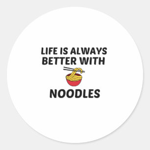 HET LEVEN IS BETER RONDE STICKER