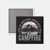 Het leven is beter rondom de kampeerterreinen magneet (Voorkant / Achterkant)