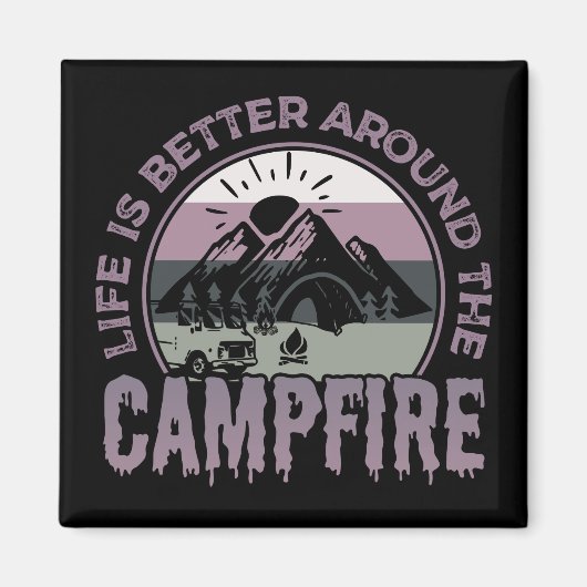 Het leven is beter rondom de kampeerterreinen magneet (Voorkant)