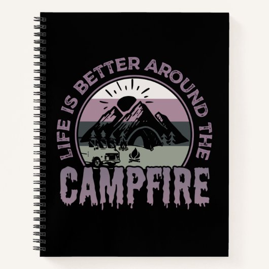 Het leven is beter rondom de kampeerterreinen notitieboek (Voorkant)
