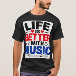 Het leven is beter t-shirt