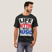 Het leven is beter t-shirt (Voorkant volledig)