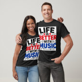 Het leven is beter t-shirt (Unisex)