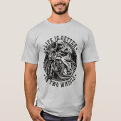 Het leven is beter. t-shirt (Voorkant)