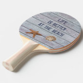 Het leven is beter tafeltennisbatje (Voorkant Gekanteld)