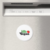 Het leven is beter Vegan Magneet (Insitu (Vaatwasser))