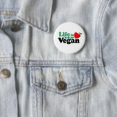 Het leven is beter Vegan Ronde Button 5,7 Cm (In situ)