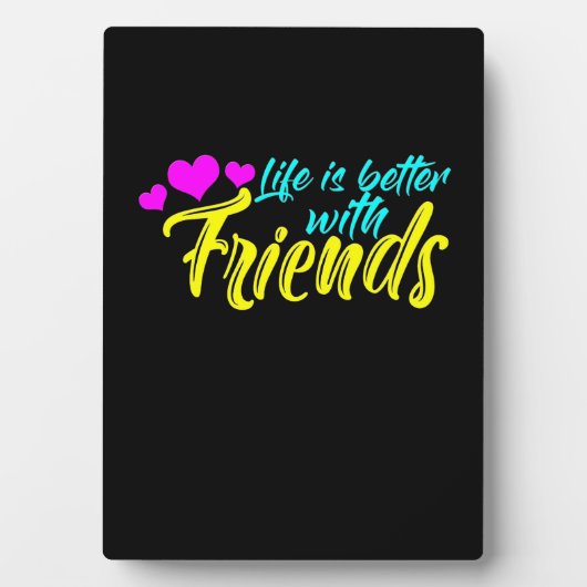 Het leven is beter voor vrienden fotoplaat (voorkant)