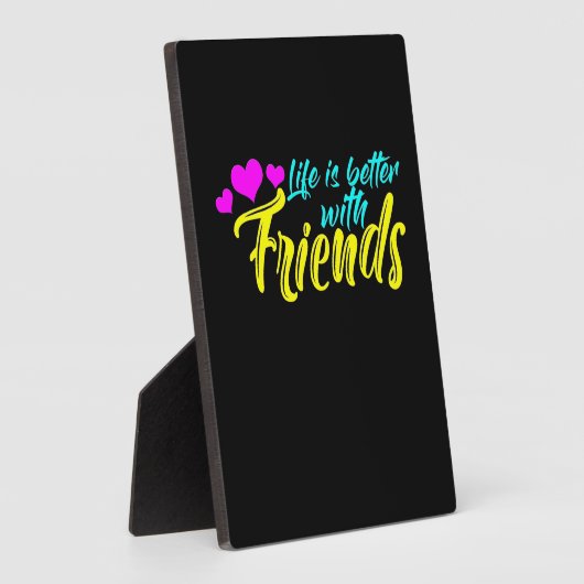 Het leven is beter voor vrienden fotoplaat (Zijkant)