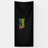 Het leven is beter voor vrienden spandoek (Verticaal)