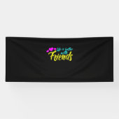 Het leven is beter voor vrienden spandoek (Horizontaal)