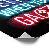 Het Leven Is Beter Wanneer Je Game Controller Vide Poster (Hoek)