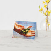 Het leven is broos kaart (Gele Bloem)