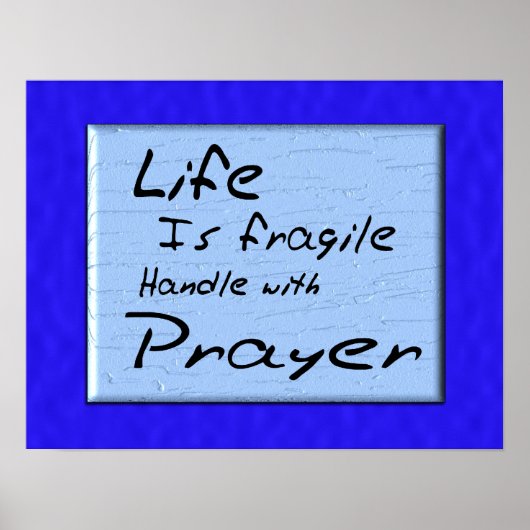 Het leven is broos poster (Voorkant)