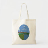 Het leven is cadeau tote bag (Voorkant)