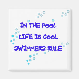Het leven is Cool Square Magnet