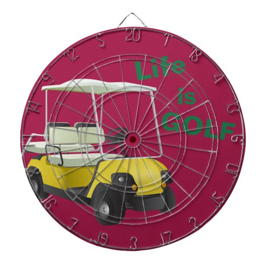 Het leven is Dartboard van de Kar van het Golf het Dartbord (Voorkant)